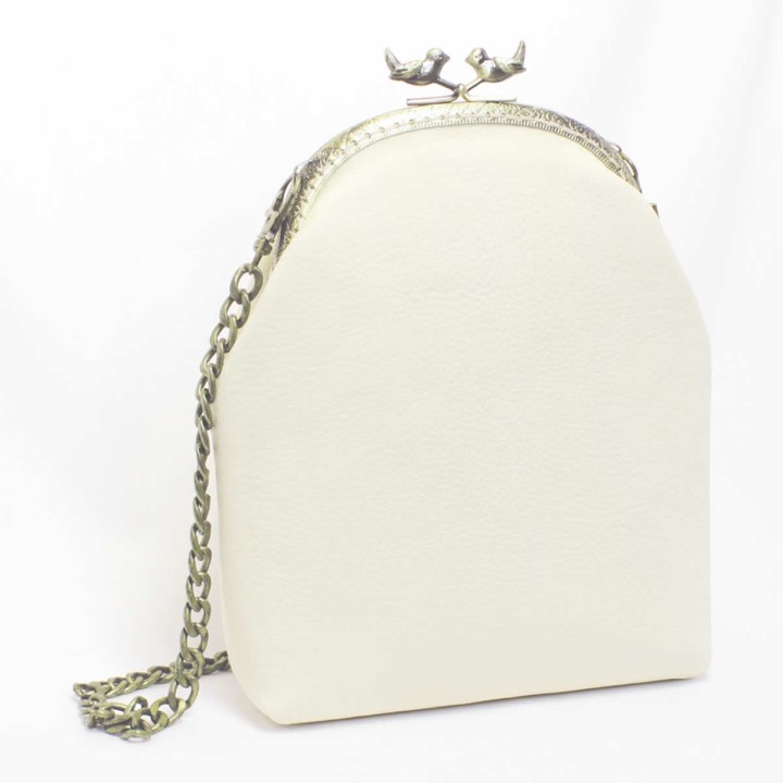 Borsetta in pelle da donna frame bag fatta a mano