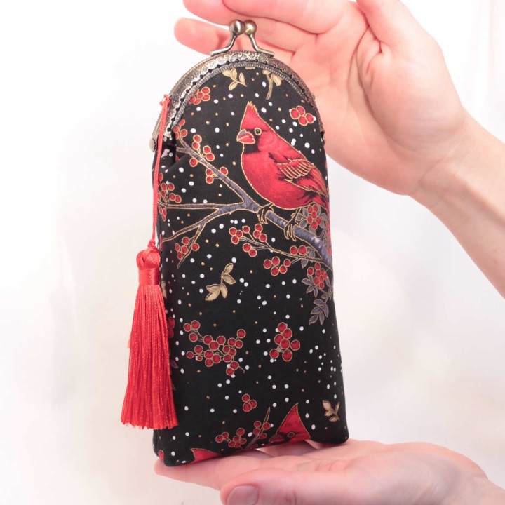 custodia porta occhiali artigianale fatta a mano